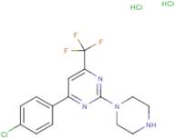 4-(4-Chlorophenyl)-2-(piperazin-1-yl)-6-(trifluoromethyl)pyrimidine dihydrochloride