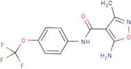 5-Amino-3-methyl-N-[4-(trifluoromethoxy)phenyl]-1,2-oxazole-4-carboxamide