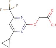 {[4-Cyclopropyl-6-(trifluoromethyl)pyrimidin-2-yl]oxy}acetic acid