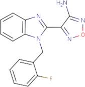 4-[1-(2-Fluorobenzyl)-1H-benzimidazol-2-yl]-1,2,5-oxadiazol-3-amine