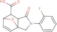 2-(2-Fluorophenyl)-1-oxo-1,2,3,6,7,7a-hexahydro-3a,6-epoxyisoindole-7-carboxylic acid