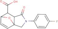 2-(4-Fluorophenyl)-1-oxo-1,2,3,6,7,7a-hexahydro-3a,6-epoxyisoindole-7-carboxylic acid