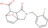 2-(2-Fluorobenzyl)-1-oxo-1,2,3,6,7,7a-hexahydro-3a,6-epoxyisoindole-7-carboxylic acid