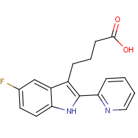 4-[5-Fluoro-2-(pyridin-2-yl)-1H-indol-3-yl]butanoic acid