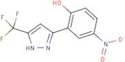 4-Nitro-2-[5-(trifluoromethyl)-1H-pyrazol-3-yl]phenol