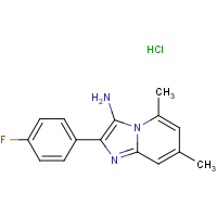 2-(4-Fluorophenyl)-5,7-dimethylimidazo[1,2-a]pyridin-3-amine hydrochloride