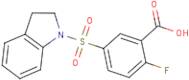 5-(2,3-Dihydro-1H-indol-1-ylsulfonyl)-2-fluorobenzoic acid