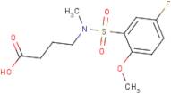 4-{[(5-Fluoro-2-methoxyphenyl)sulfonyl](methyl)amino}butanoic acid