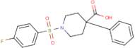 1-[(4-Fluorophenyl)sulfonyl]-4-phenylpiperidine-4-carboxylic acid