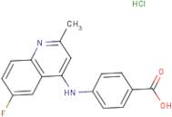 4-[(6-Fluoro-2-methylquinolin-4-yl)amino]benzoic acid hydrochloride