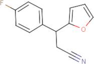 3-(4-Fluorophenyl)-3-(furan-2-yl)propanenitrile