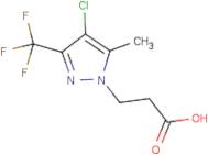 3-[4-Chloro-5-methyl-3-(trifluoromethyl)-1H-pyrazol-1-yl]propanoic acid
