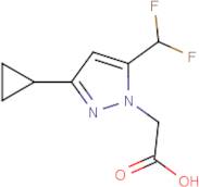 [3-Cyclopropyl-5-(difluoromethyl)-1H-pyrazol-1-yl]acetic acid