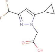 [5-Cyclopropyl-3-(difluoromethyl)-1H-pyrazol-1-yl]acetic acid