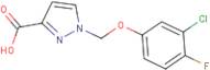 1-[(3-Chloro-4-fluorophenoxy)methyl]-1H-pyrazole-3-carboxylic acid