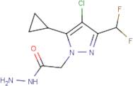 2-[4-Chloro-5-cyclopropyl-3-(difluoromethyl)-1H-pyrazol-1-yl]acetohydrazide