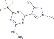 4-(1,3-Dimethyl-1H-pyrazol-4-yl)-2-hydrazinyl-6-(trifluoromethyl)pyrimidine