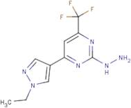 4-(1-Ethyl-1H-pyrazol-4-yl)-2-hydrazinyl-6-(trifluoromethyl)pyrimidine