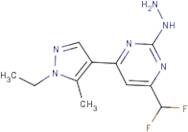 4-(Difluoromethyl)-6-(1-ethyl-5-methyl-1H-pyrazol-4-yl)-2-hydrazinylpyrimidine