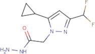 2-[5-Cyclopropyl-3-(difluoromethyl)-1H-pyrazol-1-yl]acetohydrazide