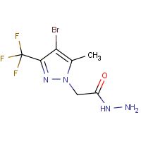 2-[4-Bromo-5-methyl-3-(trifluoromethyl)-1H-pyrazol-1-yl]acetohydrazide