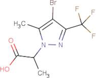 2-[4-Bromo-5-methyl-3-(trifluoromethyl)-1H-pyrazol-1-yl]propanoic acid