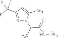 2-[5-Methyl-3-(trifluoromethyl)-1H-pyrazol-1-yl]propanehydrazide