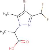 2-[4-Bromo-3-(difluoromethyl)-5-methyl-1H-pyrazol-1-yl]propanoic acid