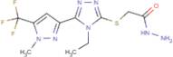 2-({4-Ethyl-5-[1-methyl-5-(trifluoromethyl)-1H-pyrazol-3-yl]-4H-1,2,4-triazol-3-yl}sulfanyl)acetohydrazide
