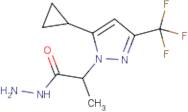 2-[5-Cyclopropyl-3-(trifluoromethyl)-1H-pyrazol-1-yl]propanehydrazide