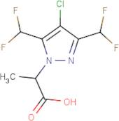 2-[4-Chloro-3,5-bis(difluoromethyl)-1H-pyrazol-1-yl]propanoic acid