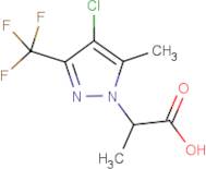 2-[4-Chloro-5-methyl-3-(trifluoromethyl)-1H-pyrazol-1-yl]propanoic acid