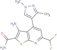3-Amino-6-(difluoromethyl)-4-(1,3-dimethyl-1H-pyrazol-4-yl)thieno[2,3-b]pyridine-2-carboxamide