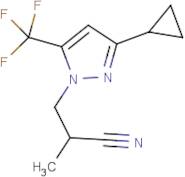 3-[3-Cyclopropyl-5-(trifluoromethyl)-1H-pyrazol-1-yl]-2-methylpropanenitrile