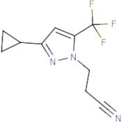3-[3-Cyclopropyl-5-(trifluoromethyl)-1H-pyrazol-1-yl]propanenitrile
