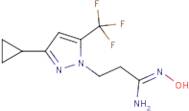 (1Z)-3-[3-Cyclopropyl-5-(trifluoromethyl)-1H-pyrazol-1-yl]-N'-hydroxypropanimidamide