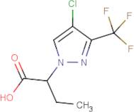 2-[4-Chloro-3-(trifluoromethyl)-1H-pyrazol-1-yl]butanoic acid