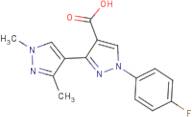 1-(4-Fluorophenyl)-1',3'-dimethyl-1H,1'H-3,4'-bipyrazole-4-carboxylic acid