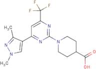 1-[4-(1,3-Dimethyl-1H-pyrazol-4-yl)-6-(trifluoromethyl)pyrimidin-2-yl]piperidine-4-carboxylic acid