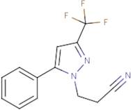 3-[5-Phenyl-3-(trifluoromethyl)-1H-pyrazol-1-yl]propanenitrile