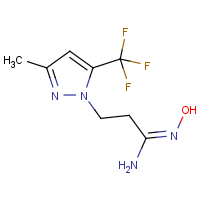 (1E)-N'-Hydroxy-3-[3-methyl-5-(trifluoromethyl)-1H-pyrazol-1-yl]propanimidamide