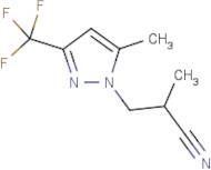 2-Methyl-3-[5-methyl-3-(trifluoromethyl)-1H-pyrazol-1-yl]propanenitrile