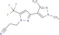 3-[1',3'-Dimethyl-5-(trifluoromethyl)-1H,1'H-3,4'-bipyrazol-1-yl]propanenitrile
