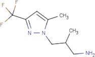 2-Methyl-3-[5-methyl-3-(trifluoromethyl)-1H-pyrazol-1-yl]propan-1-amine