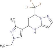 5-(1-Ethyl-3-methyl-1H-pyrazol-4-yl)-7-(trifluoromethyl)-4,5,6,7-tetrahydropyrazolo[1,5-a]pyrimidine