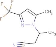 3-[5-Methyl-3-(trifluoromethyl)-1H-pyrazol-1-yl]butanenitrile