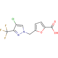 5-{[4-Chloro-3-(trifluoromethyl)-1H-pyrazol-1-yl]methyl}furan-2-carboxylic acid