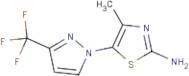 4-Methyl-5-[3-(trifluoromethyl)-1H-pyrazol-1-yl]-1,3-thiazol-2-amine