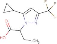 2-[5-Cyclopropyl-3-(trifluoromethyl)-1H-pyrazol-1-yl]butanoic acid