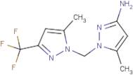 5-Methyl-1-{[5-methyl-3-(trifluoromethyl)-1H-pyrazol-1-yl]methyl}-1H-pyrazol-3-amine